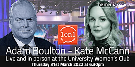 Imagen principal de The Media Society: Adam Boulton in conversation with Kate McCann