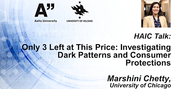HAIC talk: Investigating Dark Patterns And Consumer Protections