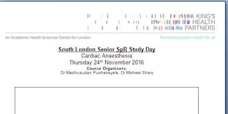 South London Anaesthetists Regional Study Day primary image