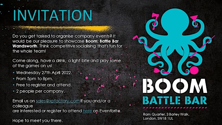 Venue showcase @ Boom Battle Bar, Wandsworth image