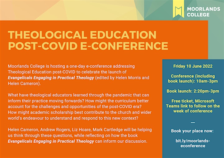 Theological Education Post-Covid e-conference and book launch image