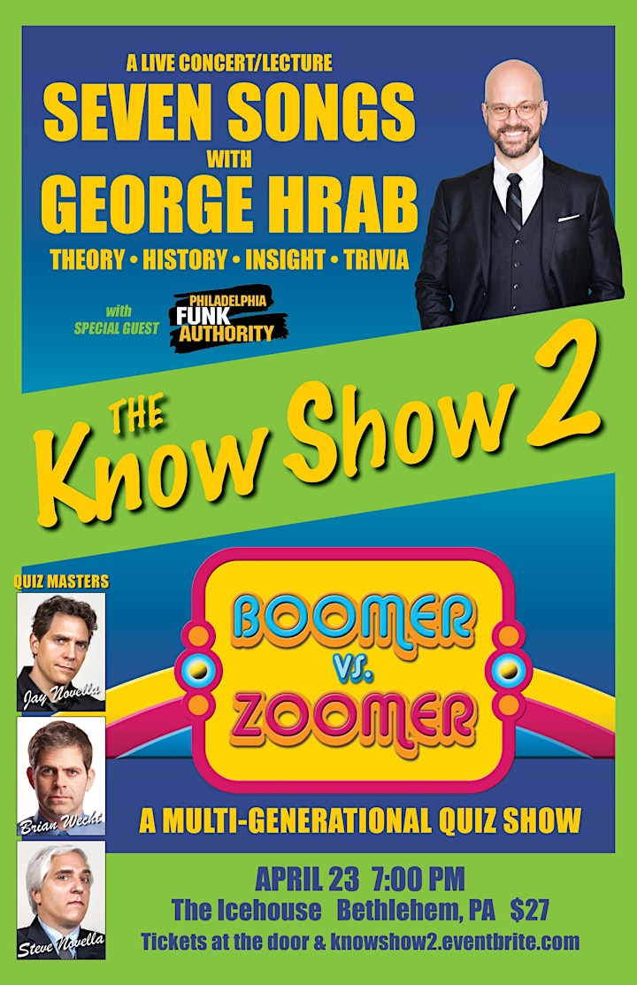 The Know Show 2: featuring Seven Songs w/ George Hrab & Boomer vs. Zoomer image