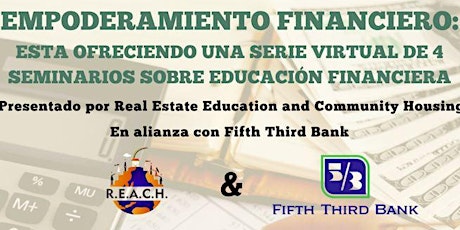 Ofreciendo una serie virtual de 4 seminarios sobre educación financiera entradas