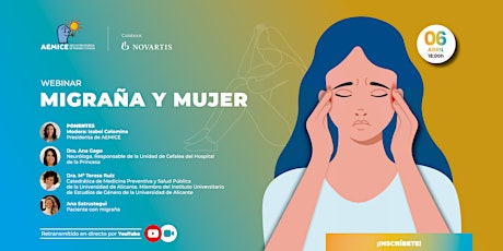 Hauptbild für WEBINAR: Migraña y mujer