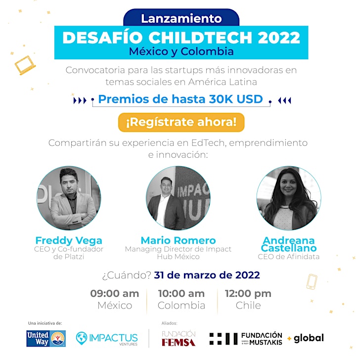 Lanzamiento Desafío ChildTech 2022 - México y Colombia image