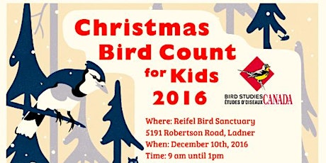 Christmas Bird Count For Kids in Ladner, BC primary image