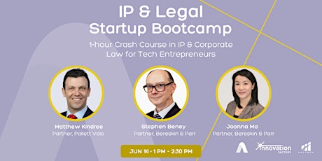 IP & Legal Startup Bootcamp entradas