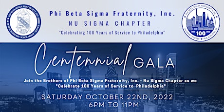 Nu Sigma Chapter Centennial Gala