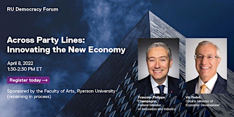 RU Democracy Forum | Across Party Lines: Innovating the New Economy