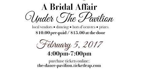 A Bridal Affair Under The Pavilion primary image