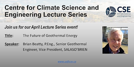 UofT Centre for Climate Science and Engineering Lecture Series - April 2022