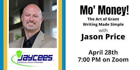 Mo’ Money! :  Learn about Grant Writing  with  Jason Price primary image
