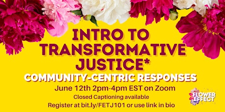 Intro to  Transformative Justice: Community-Centric Responses tickets
