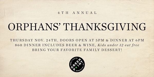 4th Annual Orphans' Thanksgiving
