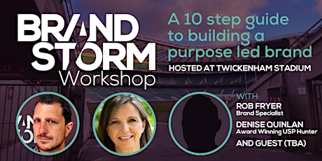 BrandStorm Workshop - 10 steps to building a purpose driven brand tickets