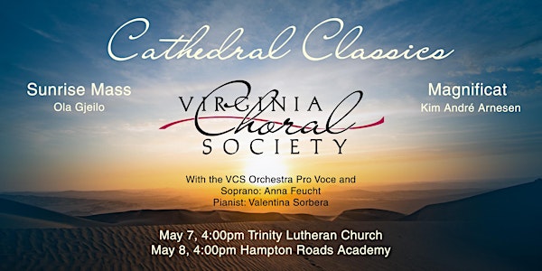 Virginia Choral Society - Cathedral Classics Choral Concert with Orchestra