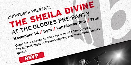 Budweiser Globies Pre-Party ft. The Sheila Divine primary image
