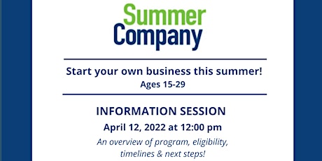 Summer Company - Information Session
