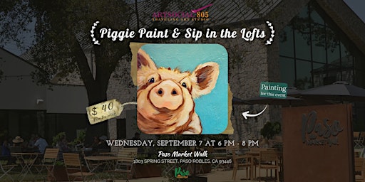 Piggie Paint & Sip in the Lofts