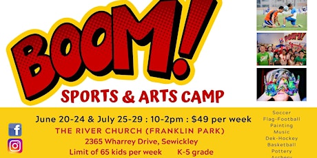 BOOM! Sports & Arts Camp tickets