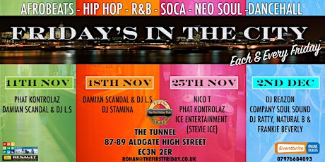 Friday's In The City - Phat Kontrolaz & Damian Scandal & DJ L.S primary image