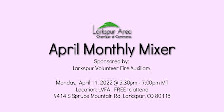 Larkspur Area Chamber Monthly Mixer - April 2022 primary image