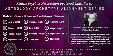Astrology Archetype Alignment Series w/Lilliana Blackstar boletos