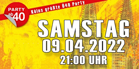 PARTY AB40 • Kölns größte Ü40 Party