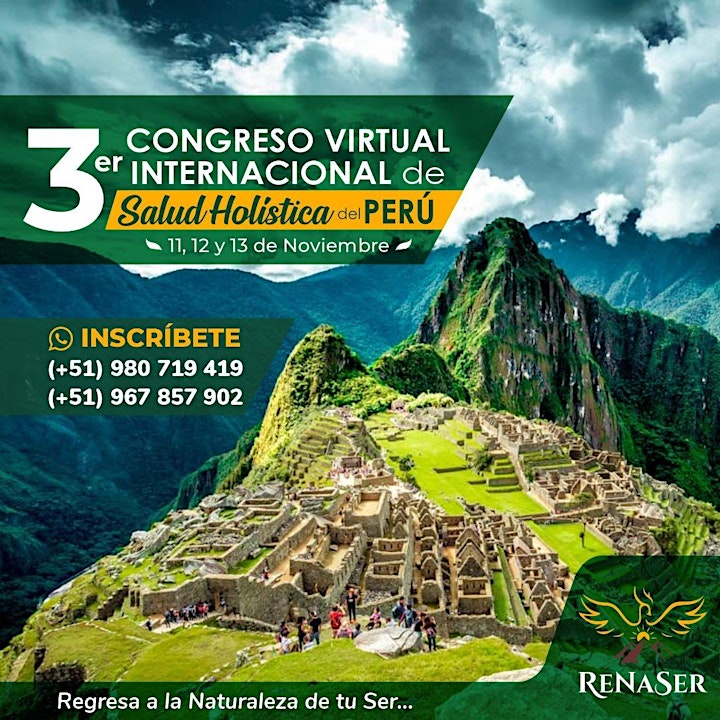 Imagen de 3er CONGRESO VIRTUAL INTERNACIONAL DE SALUD HOLISTICA DEL PERU