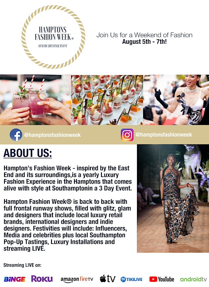 Hamptons Fashion Week 2022 -Full Frontal Fashion 2022 image