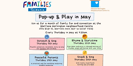Pop-up and Play in May tickets