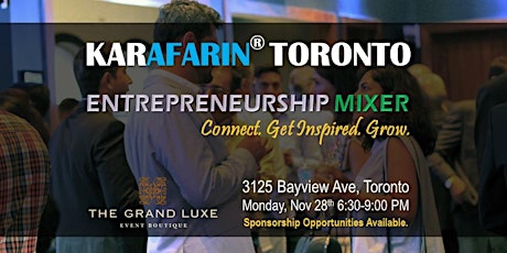 Karafarin Toronto Entrepreneurship Mixer primary image
