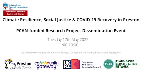 Climate Resilience, Social Justice & COVID-19 Recovery in Preston tickets