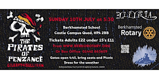 Berkhamsted Rotary Open Air Concert 2022 - Pirates of Penzance