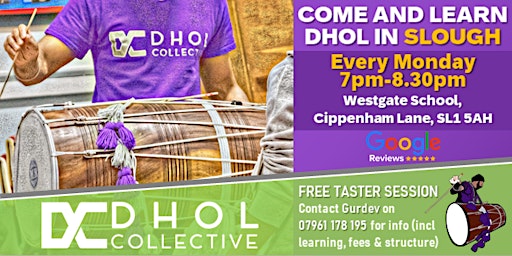 Dhol Collective Dhol Class in Slough (close to Windsor & Maidenhead)