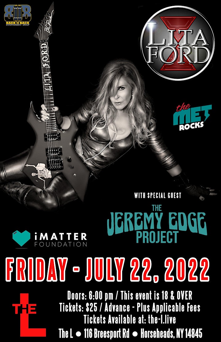 The L Presents: Lita Ford & The Jeremy Edge Project image
