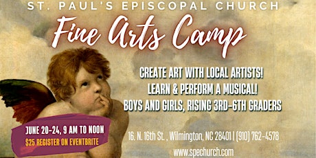 Fine Arts Camp for Kids | June 20-24, 2022 | 9 a.m. to Noon tickets