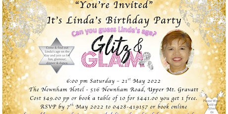 Glitz & Glam Birthday Party tickets