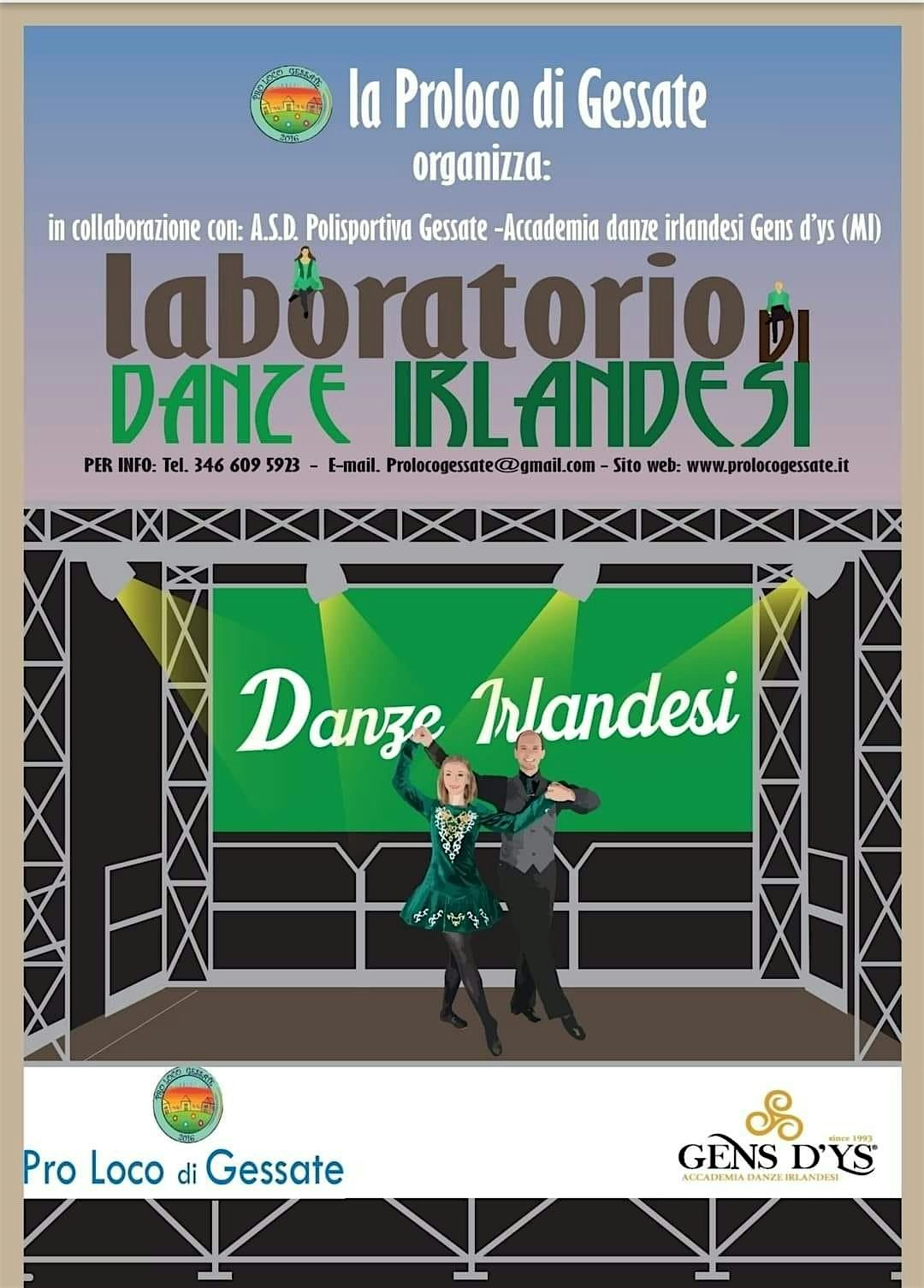 SAT, APR 9, 2022 - Danze Irlandesi - Gessate (MI)