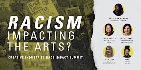 Image principale de Racism Impacting  the Arts? Creative Industries Race Impact Summit