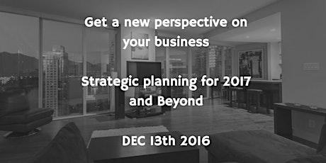 Build your strategic plan for 2017 and beyond | Live Masterclass primary image