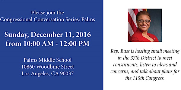 Congressional Conversation Series: Palms