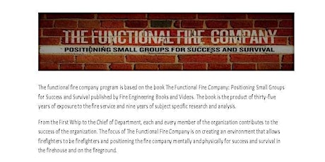 The Functional Fire Company @ 2022 Washington Twp./Avon Fire Symposium primary image