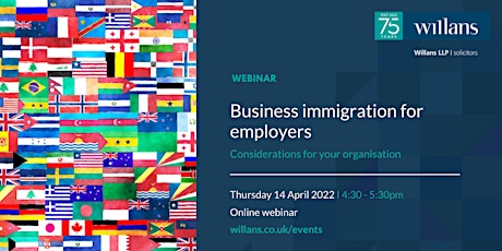 Business Immigration for employers (webinar) primary image