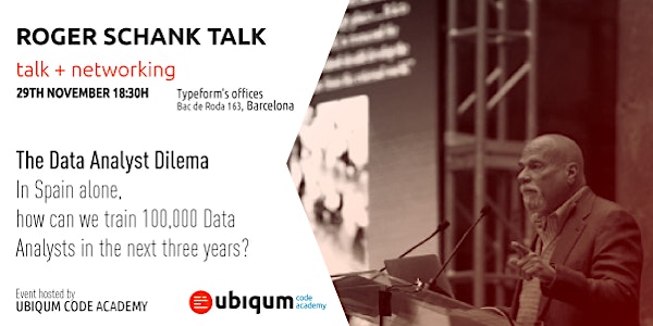 An evening with Roger Schank: How to train 100.000 Data Analysts in 3 years
