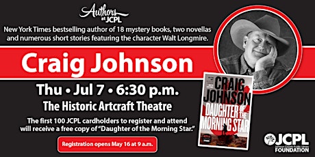 Authors at JCPL Presents: Craig Johnson tickets