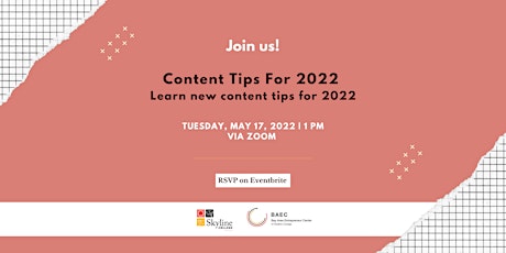 Content Tips For 2022