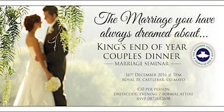 KINGS END OF YEAR COUPLES DINNER - MARRIAGE SEMINAR primary image