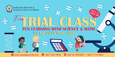 FREE TRIAL CLASS - FUN LEARNING WITH SCIENCE & MATH