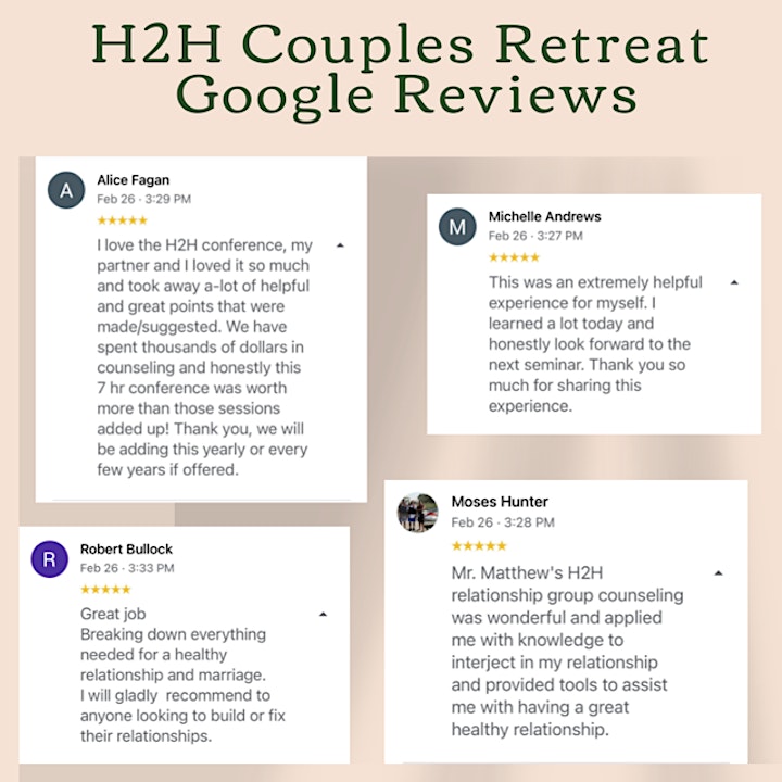 Have and to Hold (H2H) Couples Retreat by Chris A Matthews, LMFT image